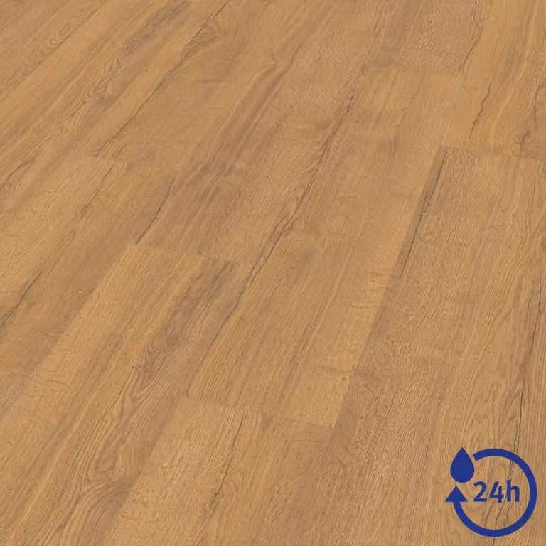 EGGER NatureSense* Laminato Aqua EL2096, finitura Elva Eiche (rovere Elva), colore miele, dimensioni 1292x246x8 mm