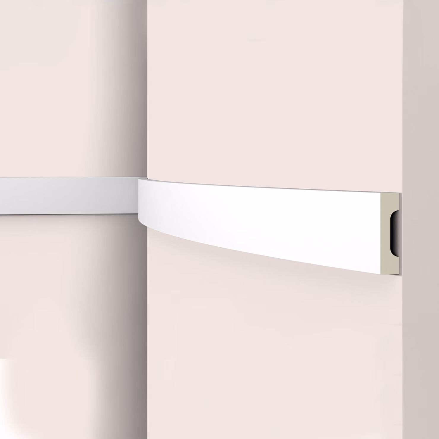 Rivestimento della parete NMC WD2 Flex ARSTYL Noel Marquet Rivestimento della porta flessibile Rivestimento decorativo Rivestimento del pavimento stile classico colore bianco 2 m