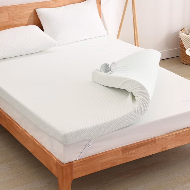 Topper in gel premium, dimensioni 180 x 200 cm, altezza 5 cm, modello H2, imbottitura morbida in gel con estratto di tè verde, rivestimento traspirante antibatterico, Öko-Tex®