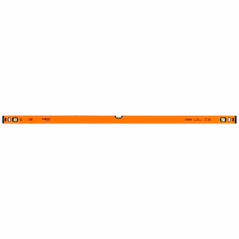 NEO TOOLS Livella in alluminio, fiala protetta, precisione m | Livella in alluminio | 150 cm