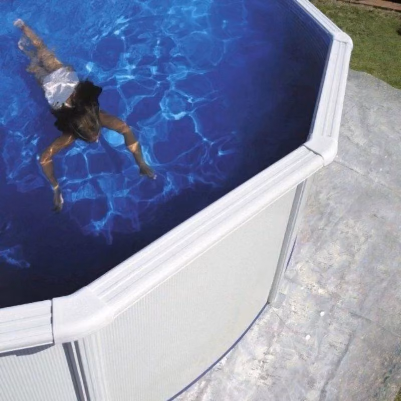 Piscina fuori terra ovale in acciaio e PVC con filtro a sabbia e scaletta, L: 500 cm, P: 300 cm, H: 132 cm – 2