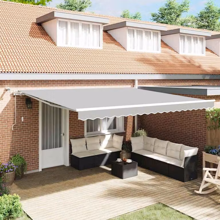Maison Exclusive - Struttura della tenda Bianco 450 × 350 cm Alluminio