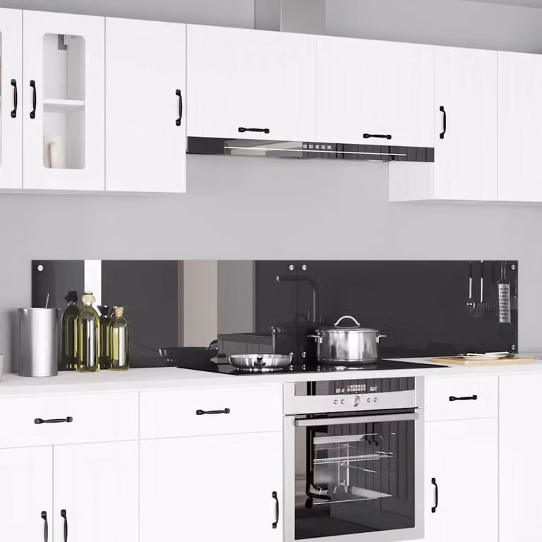 Set di 2 schienali da cucina vidaXL colore grigio, L: 110 cm, P: 40 cm