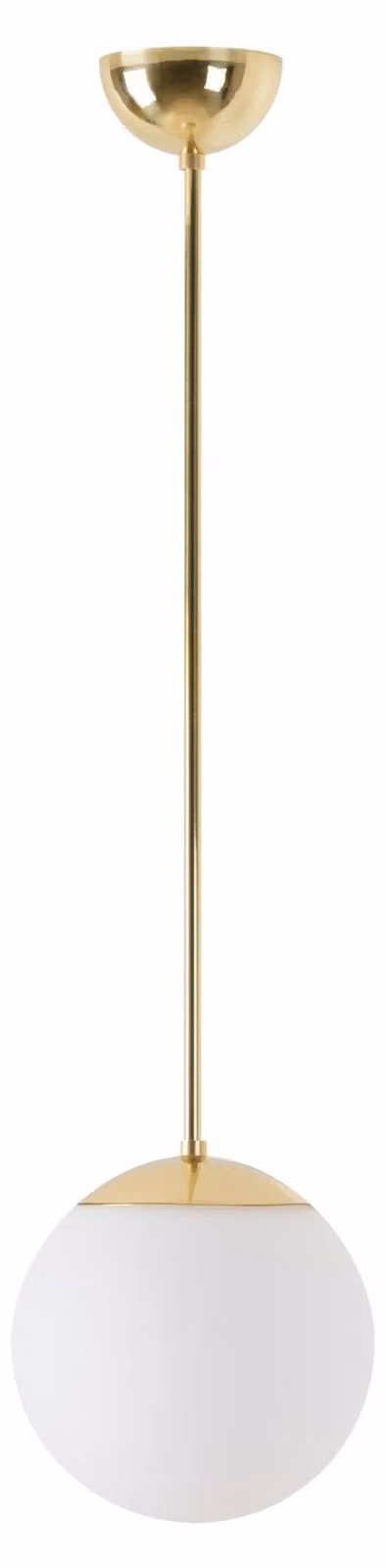 OSMONT ADR70450 ADRIA P1 apparecchio a sospensione in vetro ottone lucido / bianco IP40 3000 K 9W LED DALI