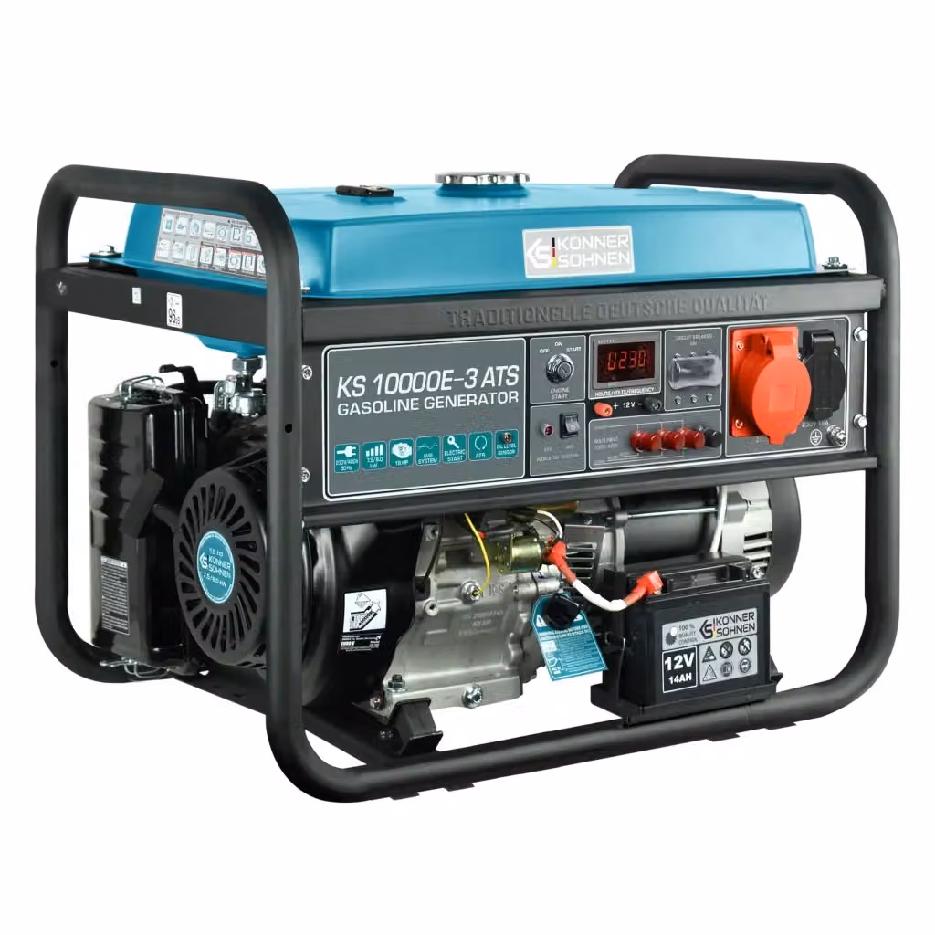 Generatore a benzina Könner & Söhnen KS 10000E-3 ATS trifase in acciaio nero e blu – 2