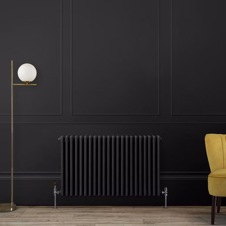 Radiatore Orizzontale a Colonne (3 Colonne) 750mm x 1010mm - Nero (Midnight Nero) - Regent