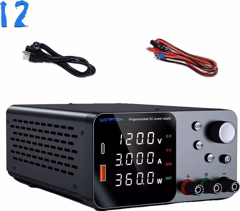 Alimentatore da laboratorio, tensione regolabile, elevata potenza di uscita, TPS1203 120 V 3 A