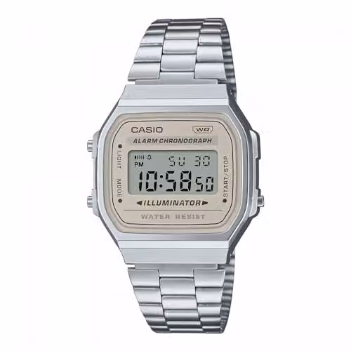Casio VINTAGE ICONIC A168WA-8AYES Orologio digitale unisex Con allarme