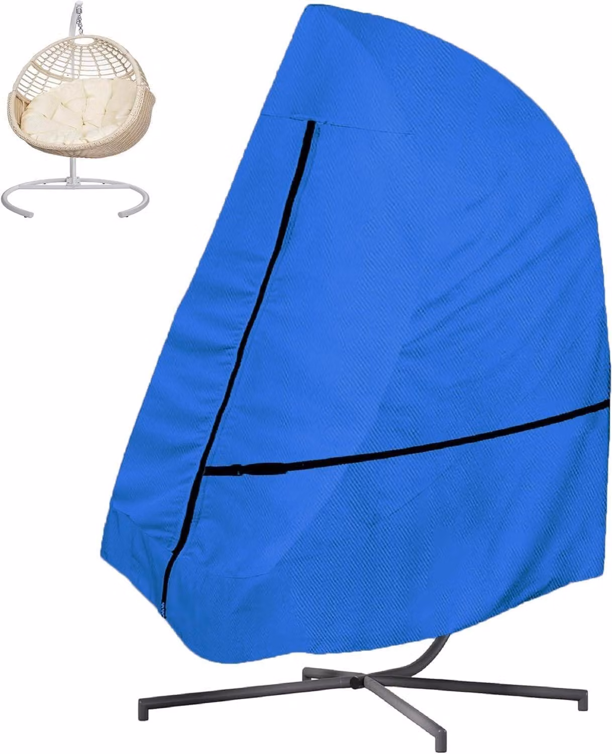 Solidchoice - Copertura per sedia a forma di uovo, semplice e pratica - Coperture impermeabili per sedie da giardino, tessuto 600D