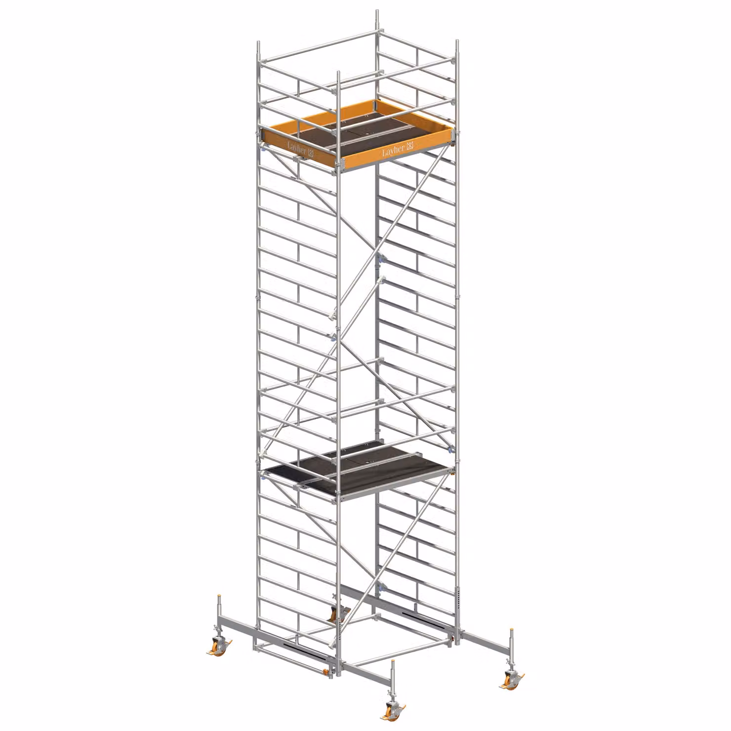 Ponteggio mobile Layher Uni Kompakt 8,38 m AH (DIN EN 1004:2004)