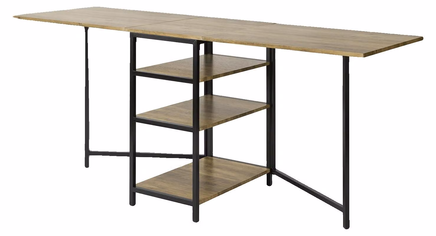 Tavolo da pranzo, design moderno, pieghevole, color kaki scuro