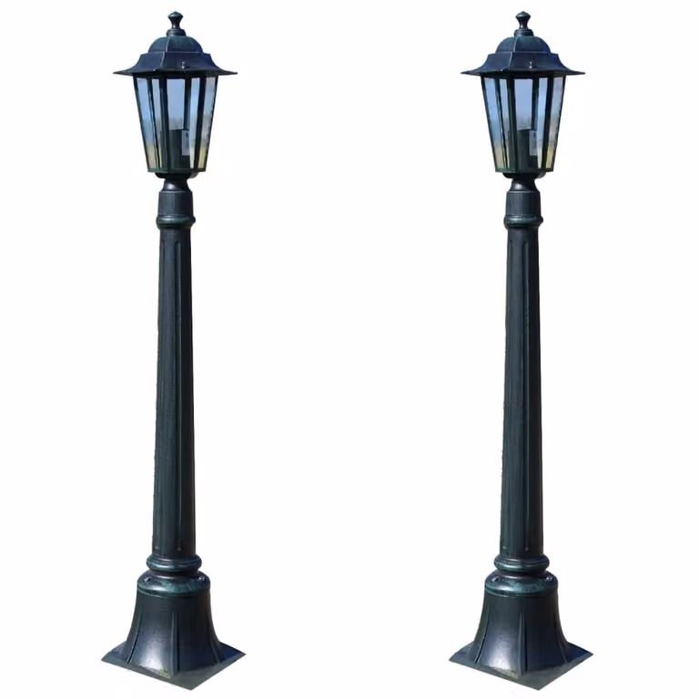 The Living Store Preston luci da giardino 2 pezzi 105 cm