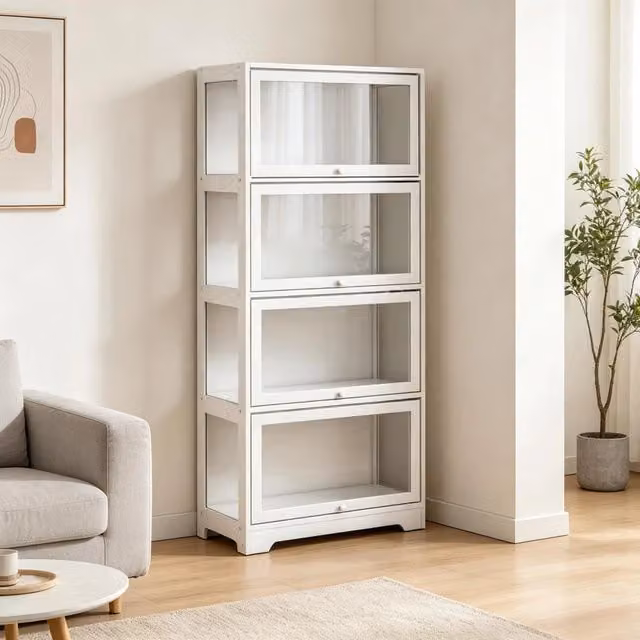 Elegante scaffalatura, vetrina, mobile di design, mobile contenitore (solo con scaffalatura)
