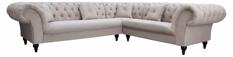 Ecksofa Chesterfield Sofa Polstergarnitur Couch Wohnlandschaft L-Form Design