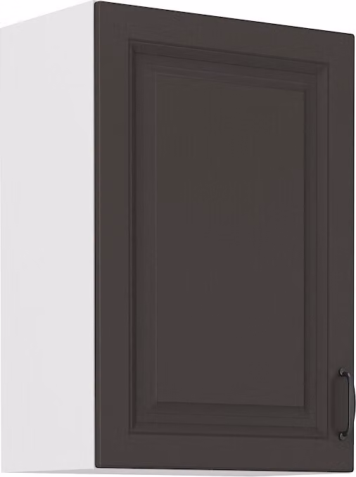 Armadietto superiore da cucina SOPHIA - larghezza 50 cm, grigio scuro / bianco