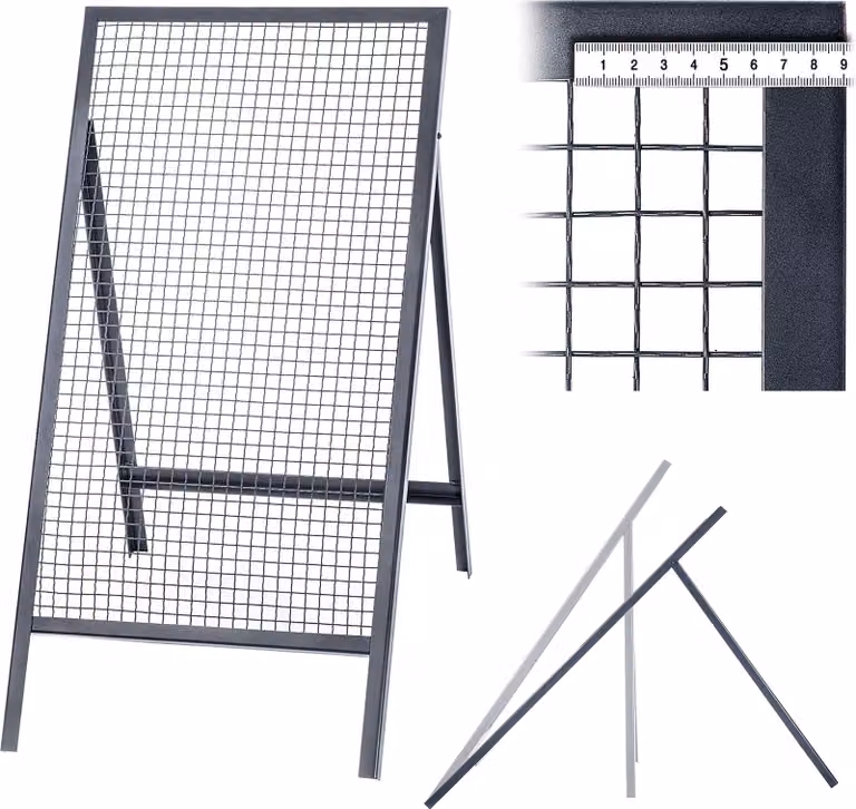 Setaccio da costruzione KADAX per sabbia, terra, muratura, 120x60cm, ghiaia, maglia da 20mm