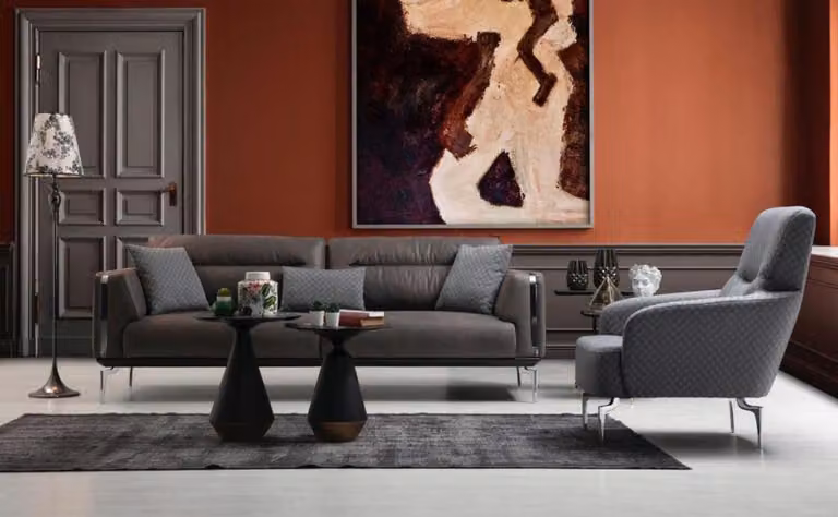 Luxus Sofagarnitur Sofa Garnitur Sofas 3+1 Sitzer Sessel Modern Polyester