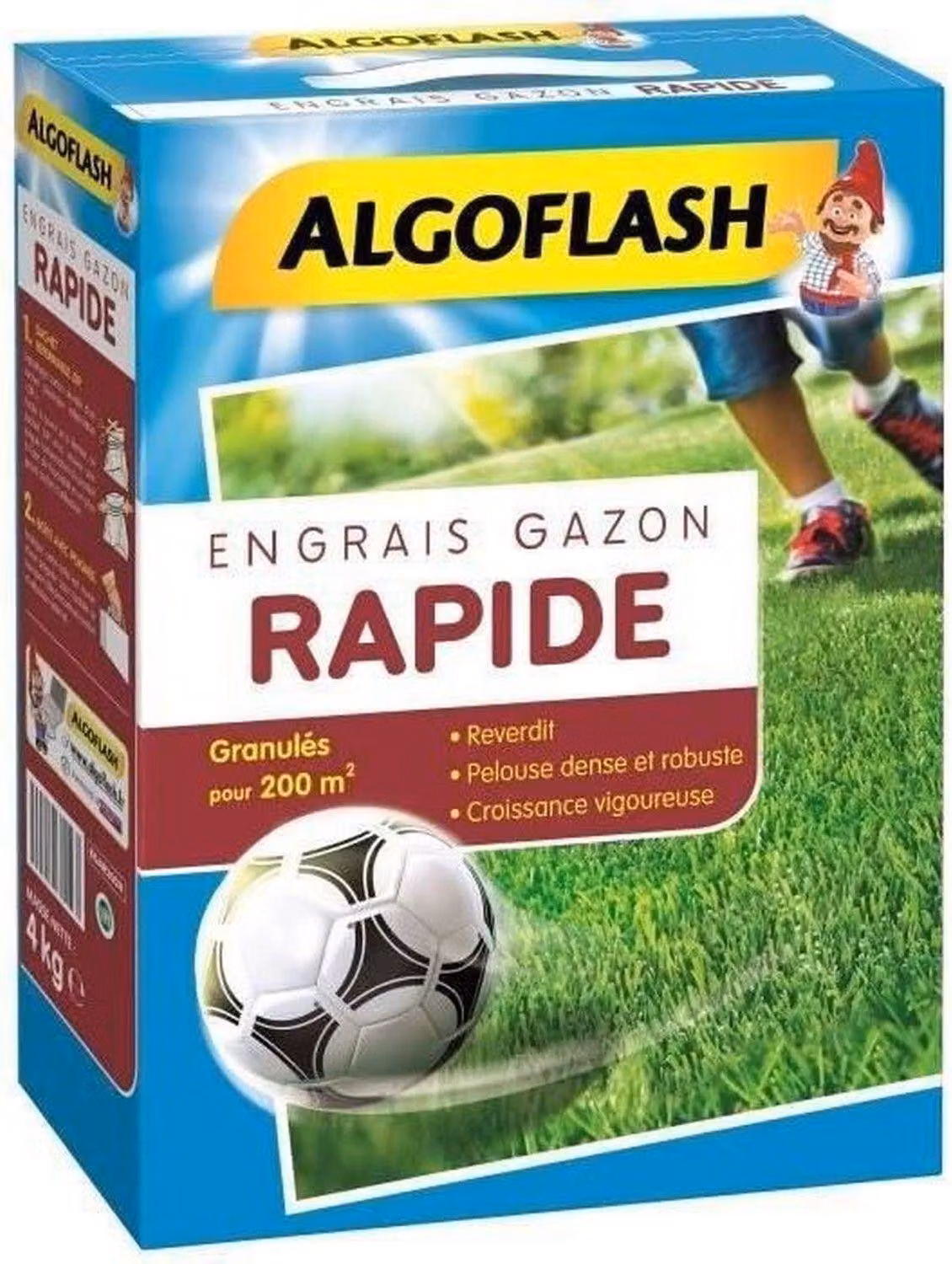 ALGOFLASH EGAR200N - Concime per prato ad azione rapida de, 4 kg, non applicabile