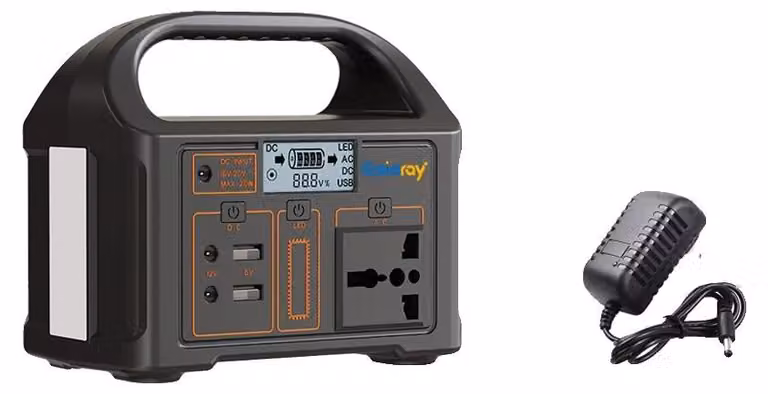 Centralina portatile, capacità di 100W, con diverse porte di uscita, 100W, 76,8Wh