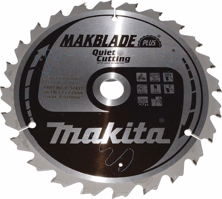 Sega Makita MAKBLADE+. 190x20x24Z B-32437