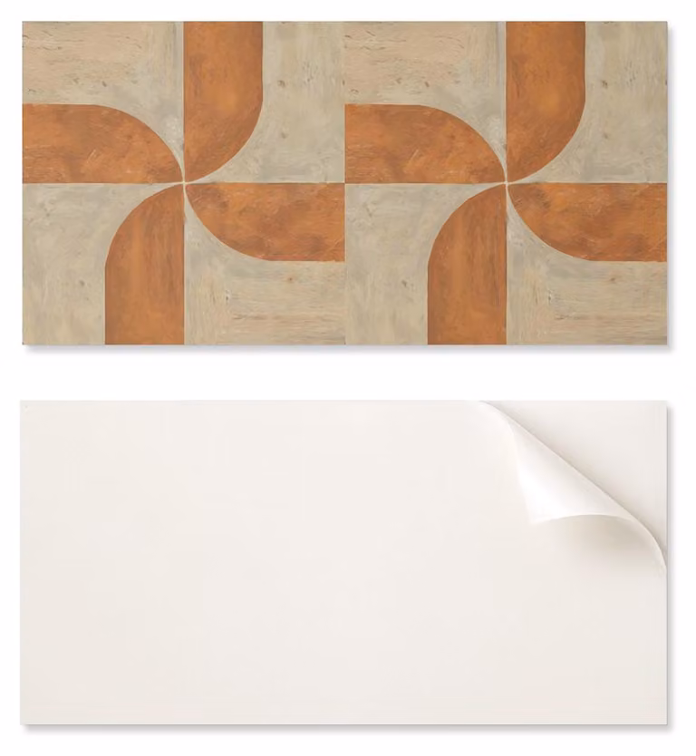 Pannello decorativo autoadesivo per la decorazione rapida delle pareti, dimensioni 120 x 60 cm, motivo geometrico con elementi ad arco
