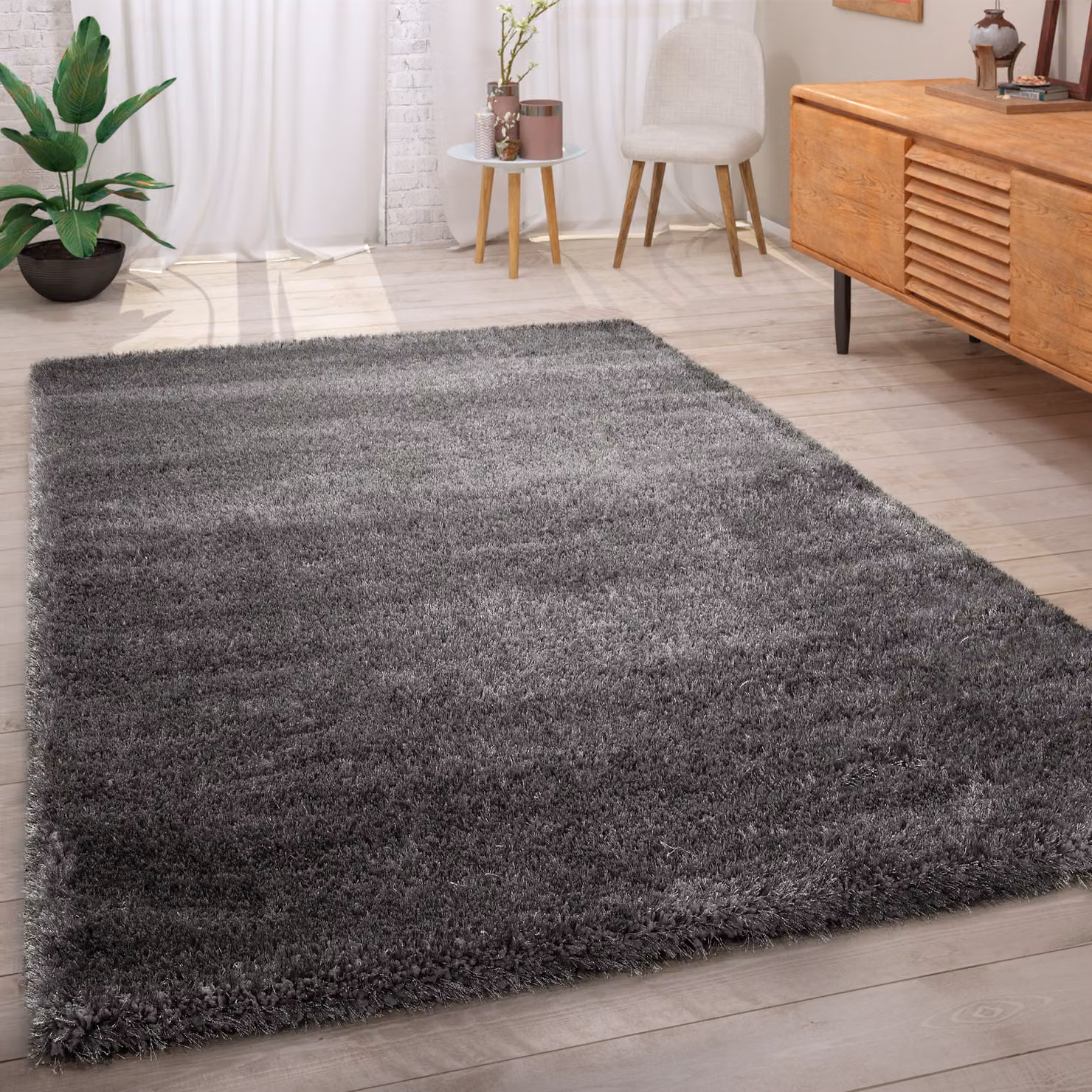 Tappeto a pelo alto Tocara grigio L: 100 cm, P: 60 cm – 2