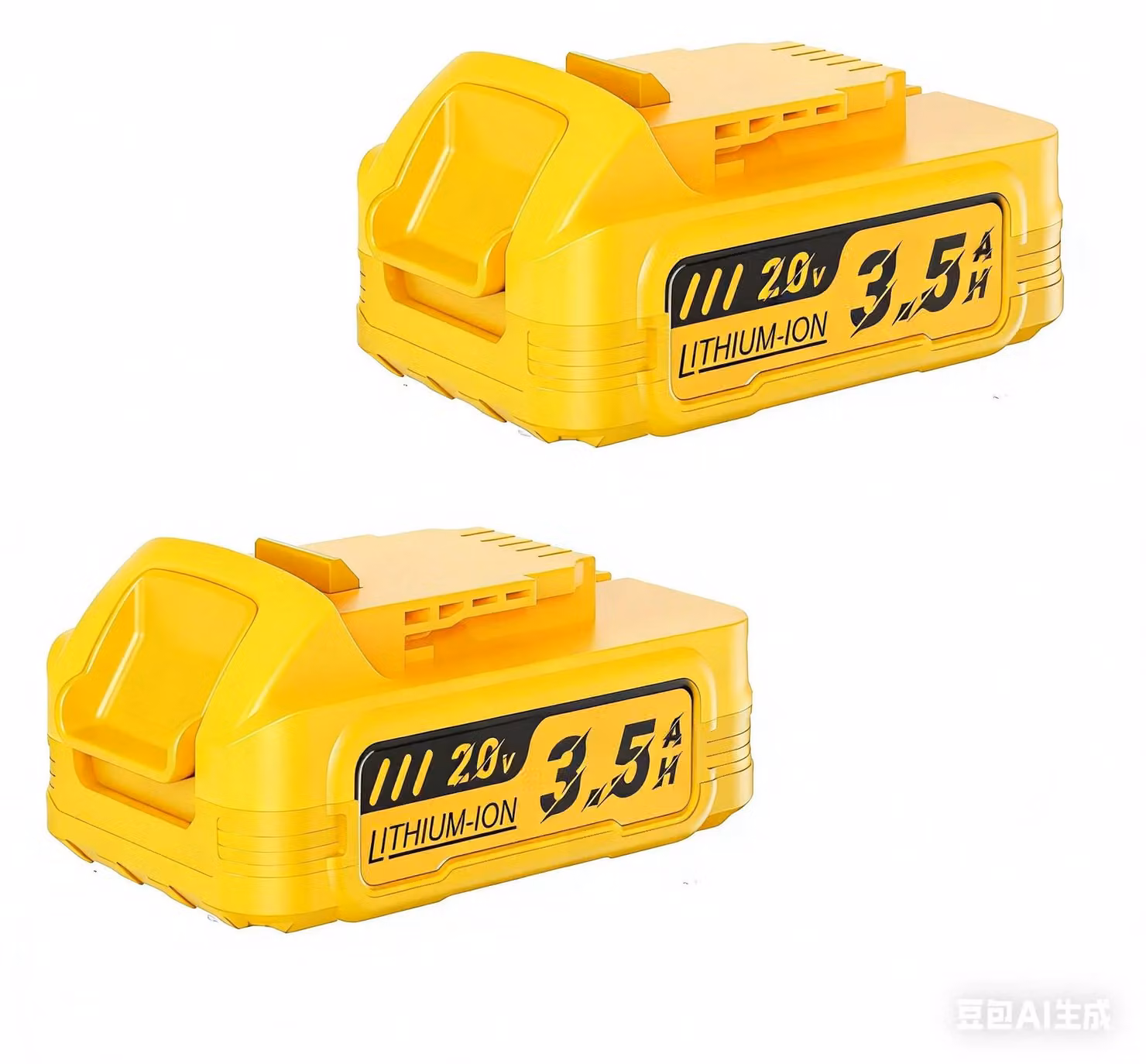 Batteria 20V MAX - Batteria di ricambio per utensili elettrici DCBP034 - Li-Ion - Capacità 3500 mAh - Compatibile con DCBP520 - Confezione da 2 pezzi 2BAT