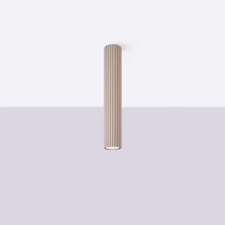 Lampada da soffitto KARBON 40 taupe 1xGU10 10W alluminio 40x6.5x6.5cm Sollux Lighting