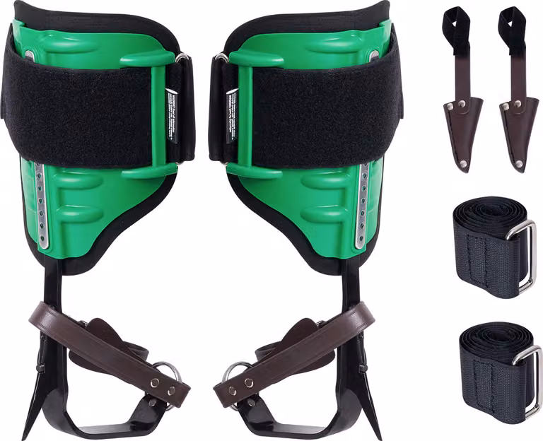 SucceBuy spuntoni per arrampicata sugli alberi, speroni per arrampicata in lega d'acciaio, portata 350lb, attrezzatura per la cura degli alberi con cinghia e protezione per spuntoni per la caccia, la raccolta di frutta, il verde