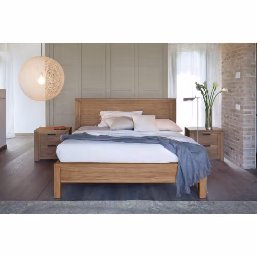 Letto matrimoniale in legno Quadra