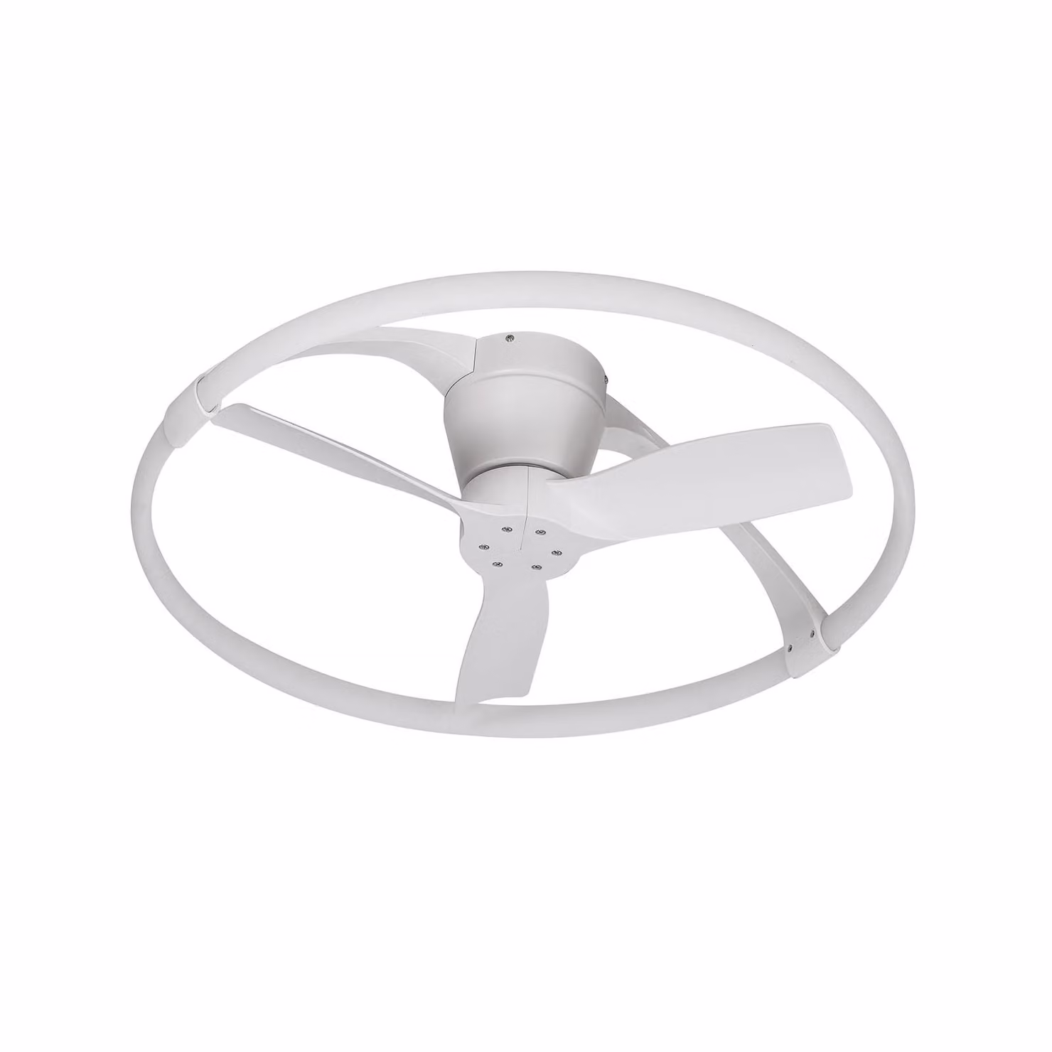 Mantra Iluminación Ventilatore da soffitto LED Nepal Mini, app, bianco dimmerabile, Bianco / Opale, Soggiorno / Sala da pranzo, Metallo, Moderno