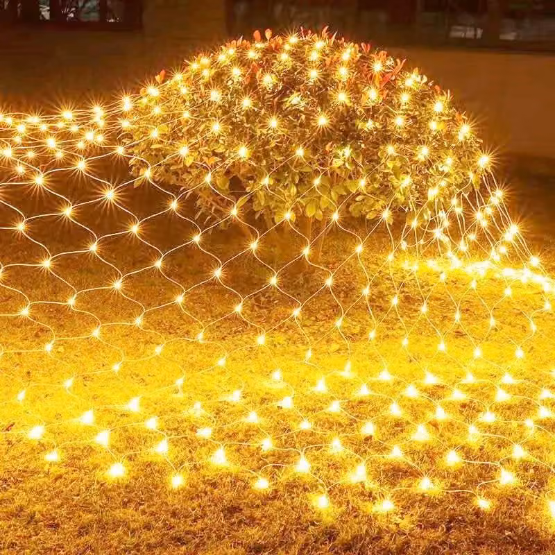 Rete luminosa a LED, dimensioni 3x2 metri, 200 LED bianco caldo, 8 modalità, grado di protezione IP67