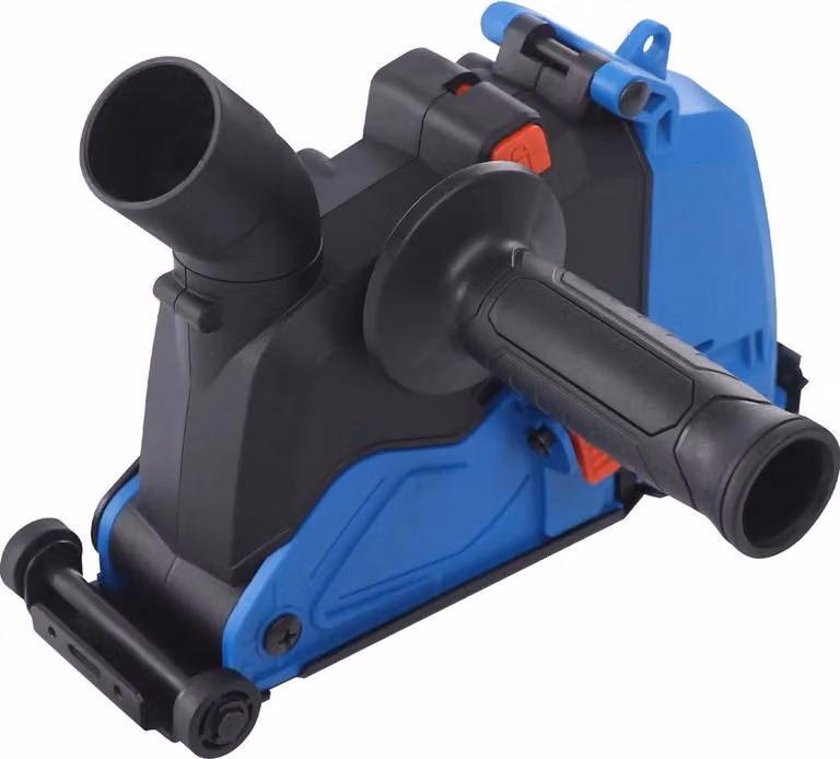 Cappa aspirante per smerigliatrice angolare, regolabile a 360°, compatibile con smerigliatrici da 125 mm e 150 mm, PA6-GF30