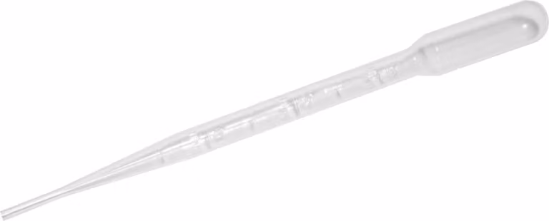 Set di 500 pipette trasparenti (1 ml) in una scatola, per uso frequente
