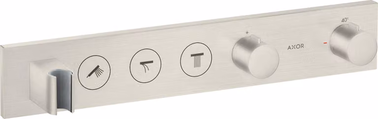 hansgrohe AXOR ShowerSolutions module de thermostat Select 530/90, encastré, 3 consommateurs, set complet, 18356800, 18356800