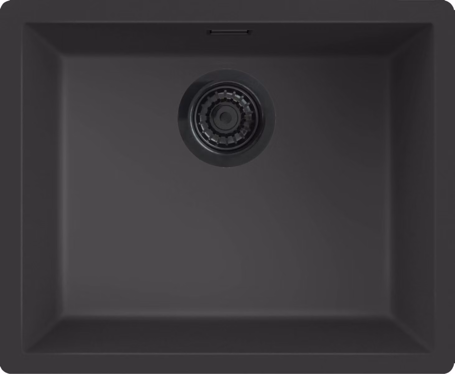 REGINOX R40263 Lavello in granito "Regi Granite" modello MESSINA 50, colore nero, adatto a mobili da 60 cm / con bordo a filo