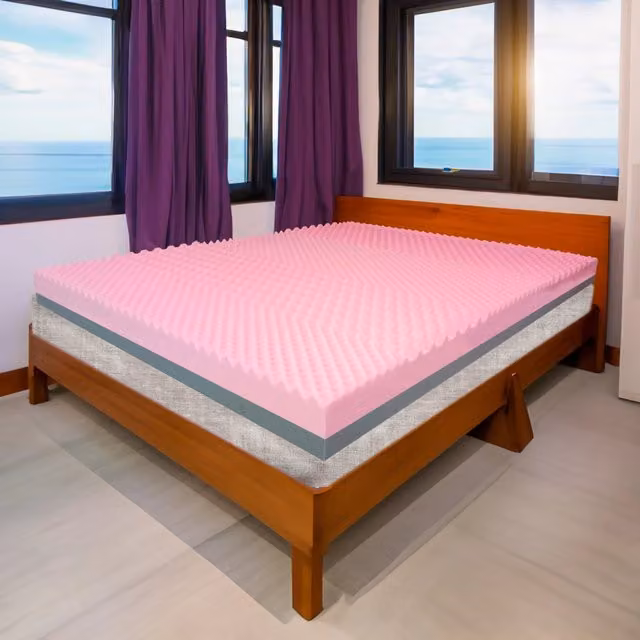 Topper combinato Memory e Rigido Ortopedico Comfy Line Modello Sense Rosa L/P/H: 90 x 195 x 10 cm