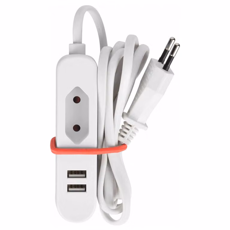 Presa Euro a 1 via con 2 porte USB: ideale per i viaggi