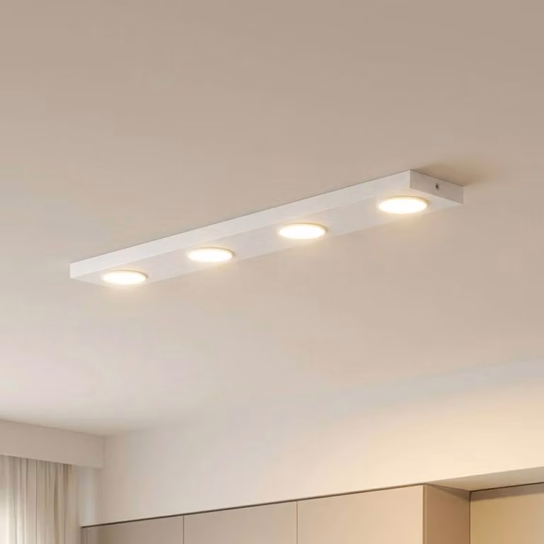 Plafoniera soffitto Hero SIGMA, dimmerabile, Bianco / Opale, Corridoio, Metallo, Moderno, Plafoniera
