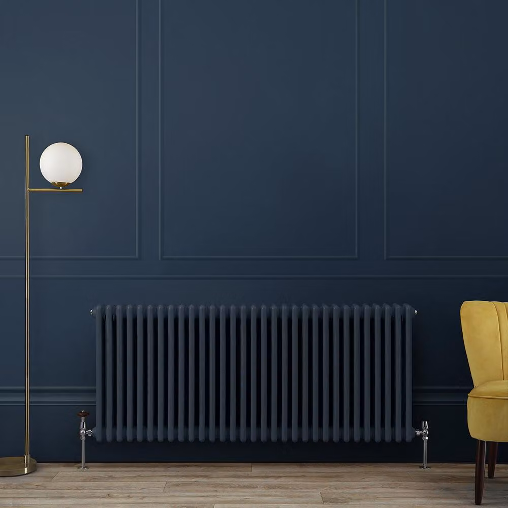 Radiatore Orizzontale a Colonne (3 Colonne) 500mm x 1415mm - Blu (Regal Blu) - Regent