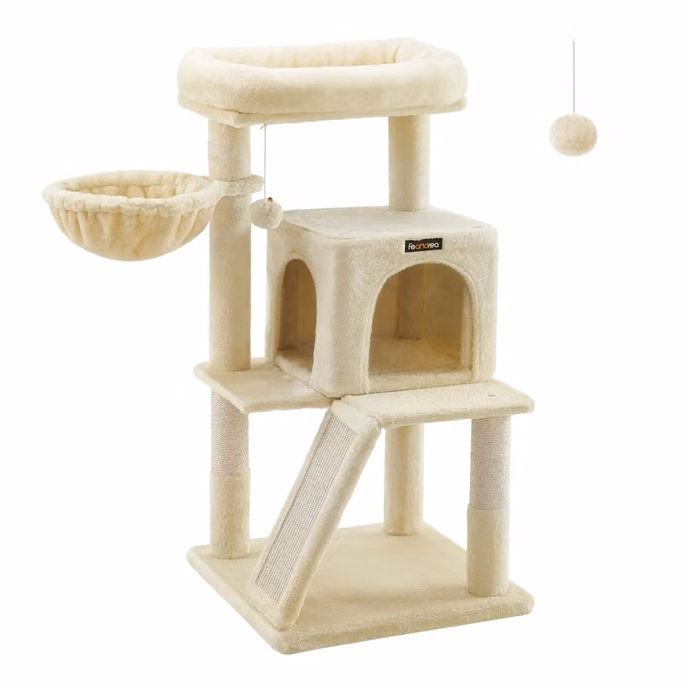 Albero per Gatti con Pendenza, Beige