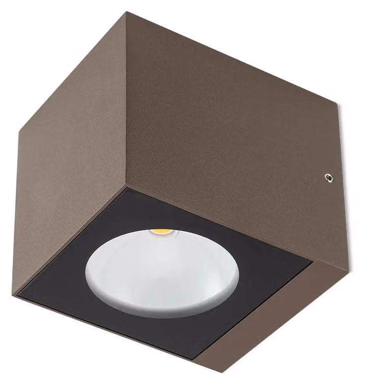 Redo Outdoor TEKO – diametro 9,1 cm, altezza 9,1 cm, 7W – colore marrone, 2700K