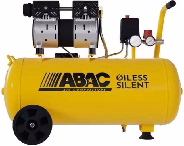 Compressore d'aria ABAC Montecarlo XT Sil 10 Yellow monofase da 50 litri 1HP 0,75kW – 1