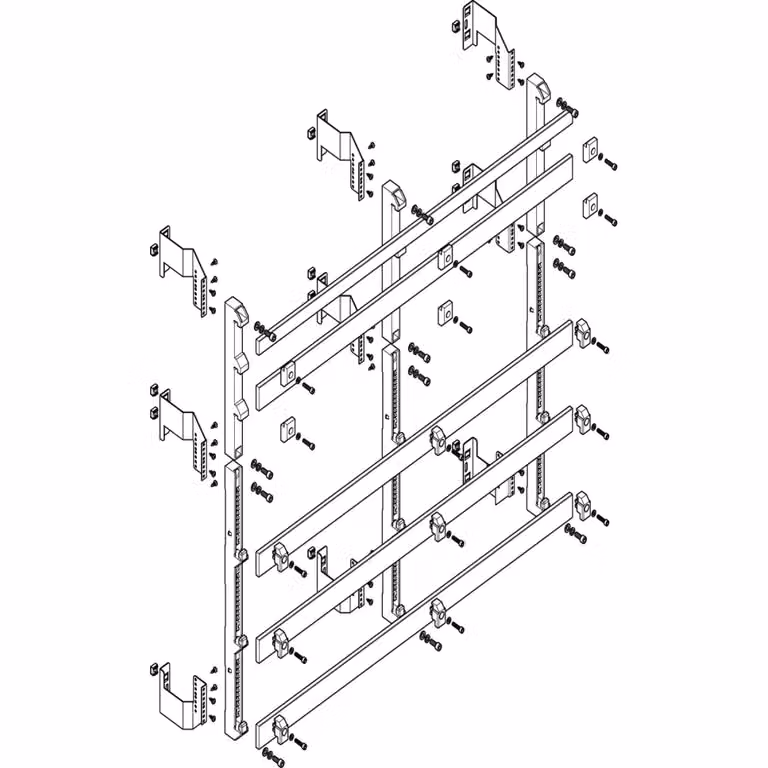 Modulo barra collettrice ABN piatto 4FB/8RE 185 mm con CU 50x10 mm, a 5 poli, EBM 150 mm MFSC48985