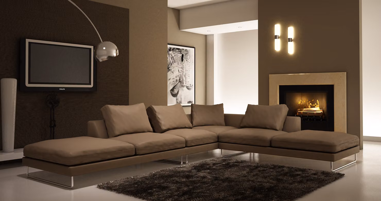 Ledersofa Design Polster Ecksofa Wohnlandschaft Eck Sofas Couchen Garnitur