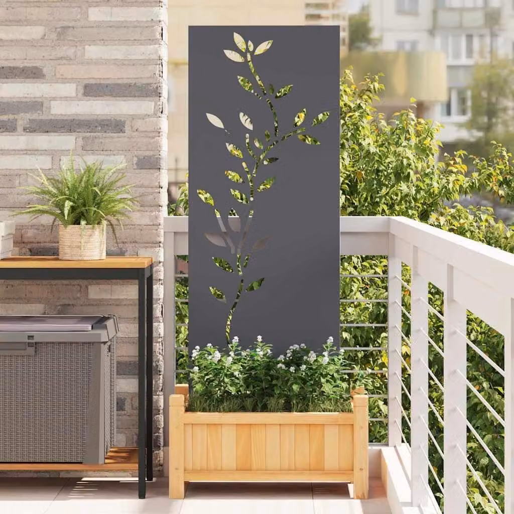 Schermo per privacy in giardino Floreale Antracite 50 x 140 cm