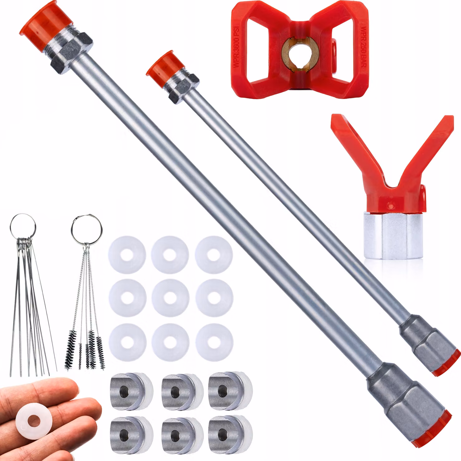 Rosfix Set di Prolunghe da 30 cm e 50 cm con Accessori per Unità di Verniciatura