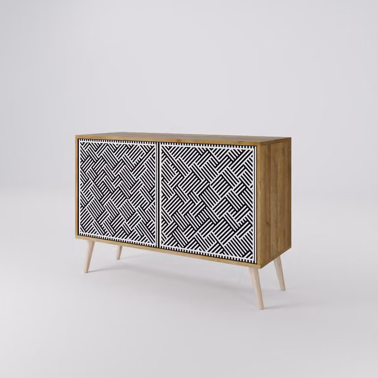 Cassettiera Spacerebels a 2 ante - credenza cassettiera - credenza alta - mobile guardaroba - soggiorno camera da letto - 57,5×111×42 (HxLxP)