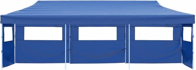 Tenda Pieghevole Pop-Up con 5 Pareti Laterali 3x9 m Blu 44978