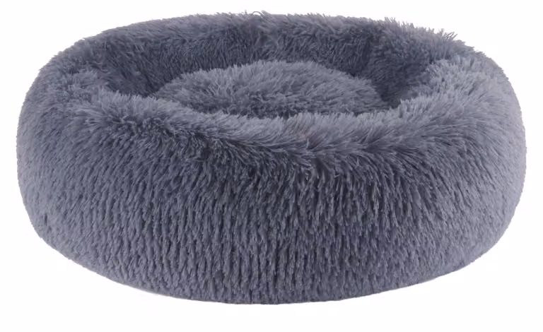 Cuccia per cani rotonda, con design a ciambella, diametro 50 cm, adatta a cani e gatti